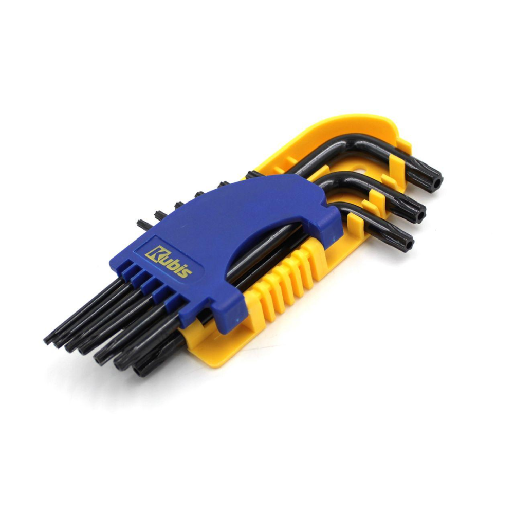 Ключі шестигранні Torx T10-T50, короткі, СrV, 9шт