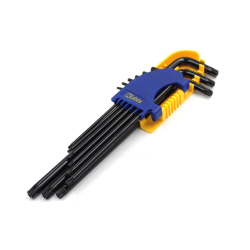 Ключі шестигранні Torx T10-T50, довгі, СrV, 9шт