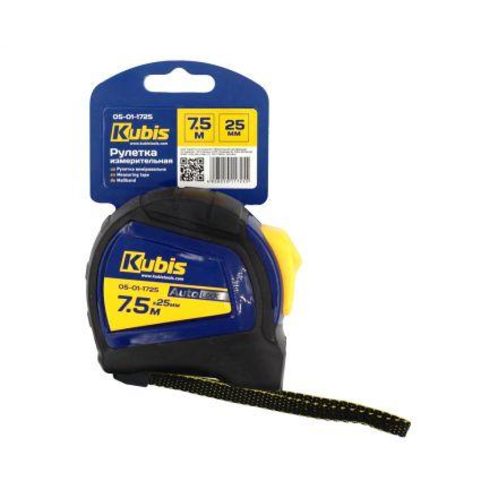 Рулетка вимірювальна AutoLock 7.5 м*25 мм