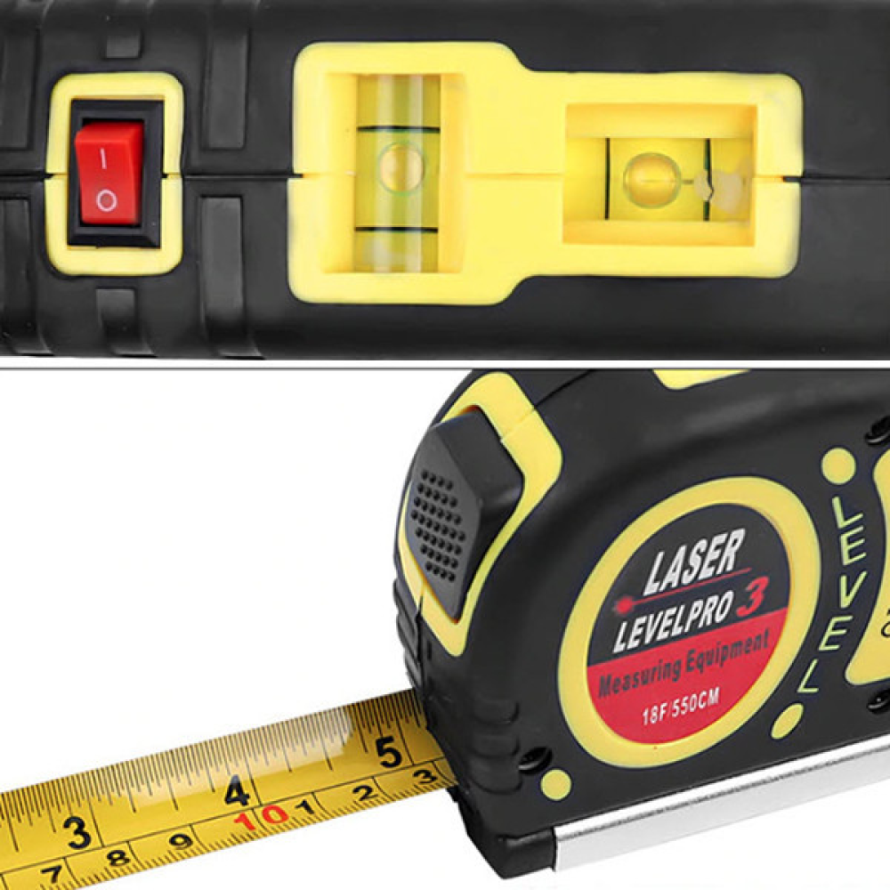 Лазерний рівень Level Pro3 Laser LV-05 з рулеткою 5,5 м