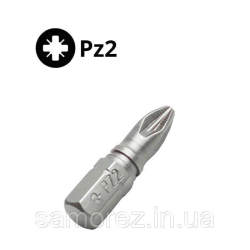 Біти для шуруповерта Pz2 25мм Profi (Germany) Біти для шуруповерта Pz2 25мм Profi (Germany)