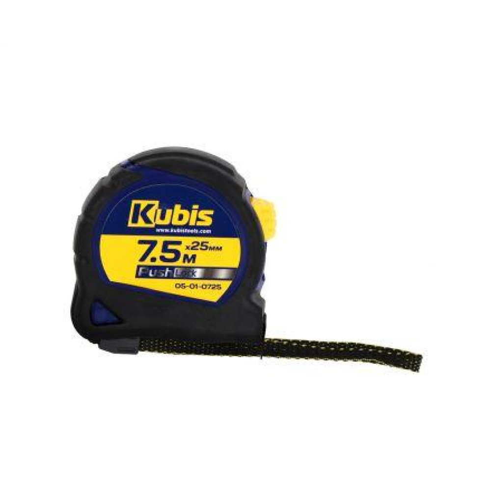 Рулетка вимірювальна PushLock 7.5 м*25 мм