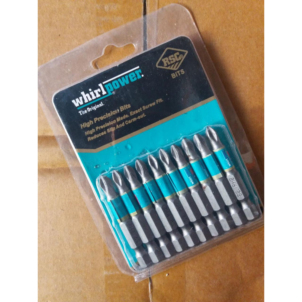 Біти для шуруповерта Whirlpower Ph2*50 (10шт)