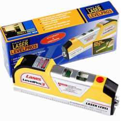 Лазерний Рівень Easy Fix Laser Level Pro 3 з рулеткою 2,4 м Лазерний Рівень Easy Fix Laser Level Pro 3 з рулеткою 2,4 м