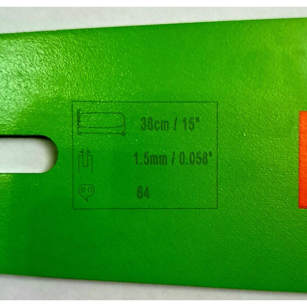 Шина для бензопили Professional 15 1.5 мм 64зв 3/25 (38 см)