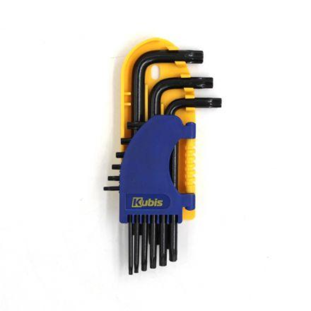Ключі шестигранні Torx T10-T50, короткі, СrV, 9шт