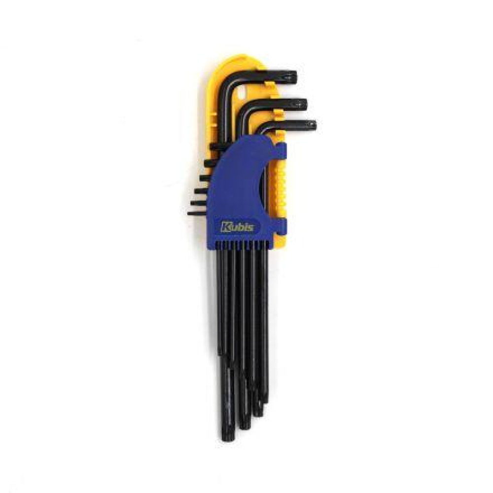 Ключі шестигранні Torx T10-T50, довгі, СrV, 9шт