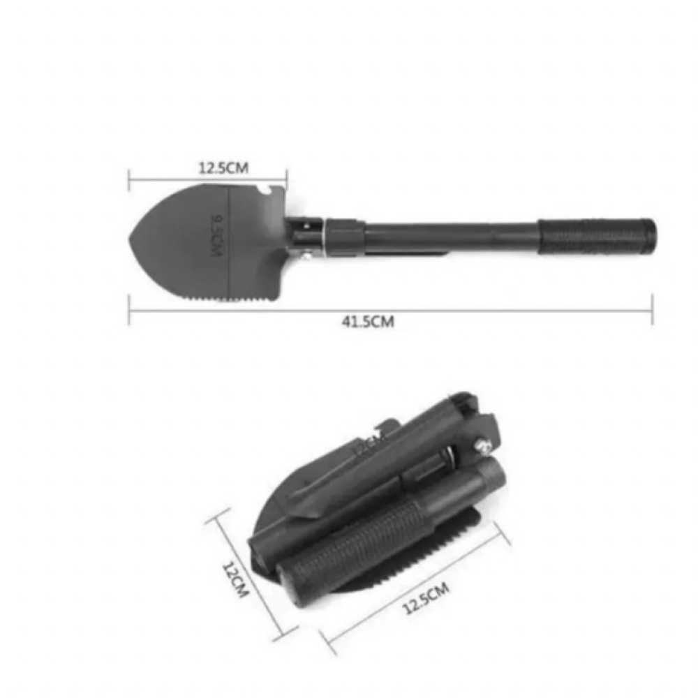 Лопата туристична shovel портативна багатофункціональна складана з чохлом 4в1